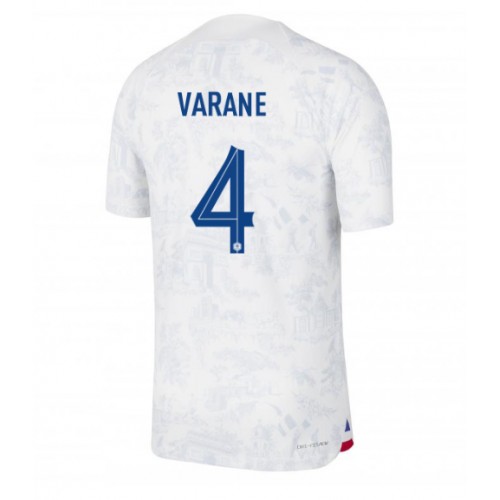 Dres Francuska Raphael Varane #4 Gostujuci SP 2022 Kratak Rukav